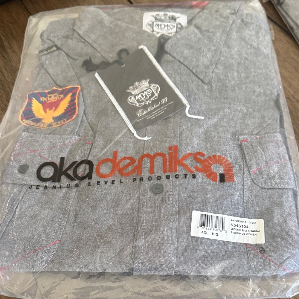 Aka Demiks Gray Casual Button Down Shirt